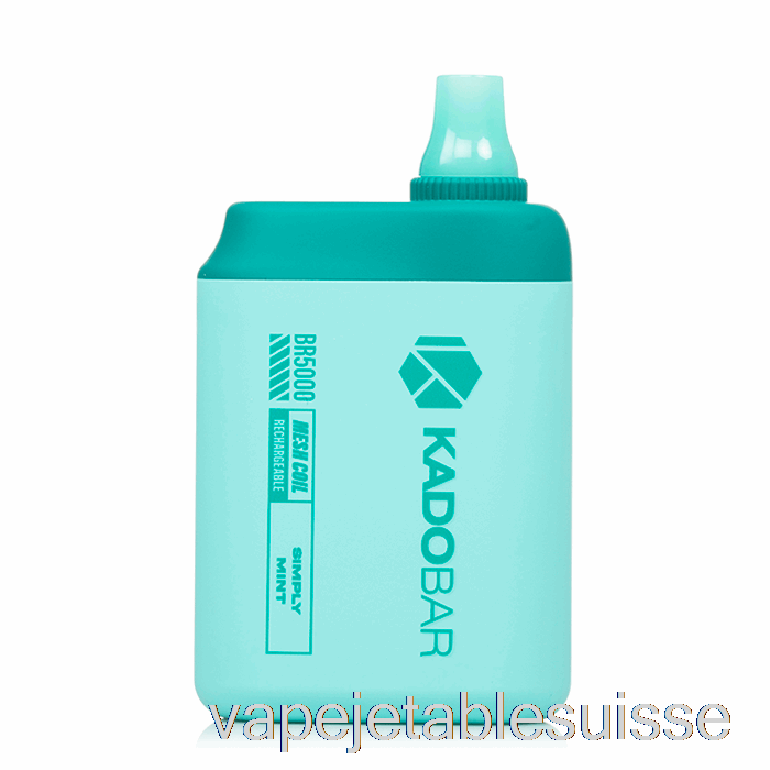 Vape Suisse Kado Bar Br5000 Jetable Simplement Menthe